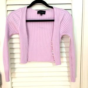 Pastel purple pearl sweater